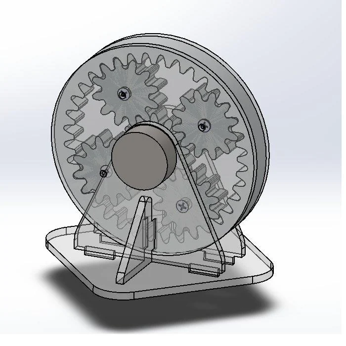 Planetary gear SolidWorks CAD model