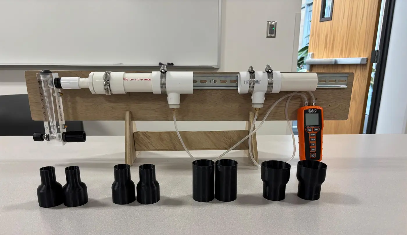 Pressure-drop test bench for vent-filter media